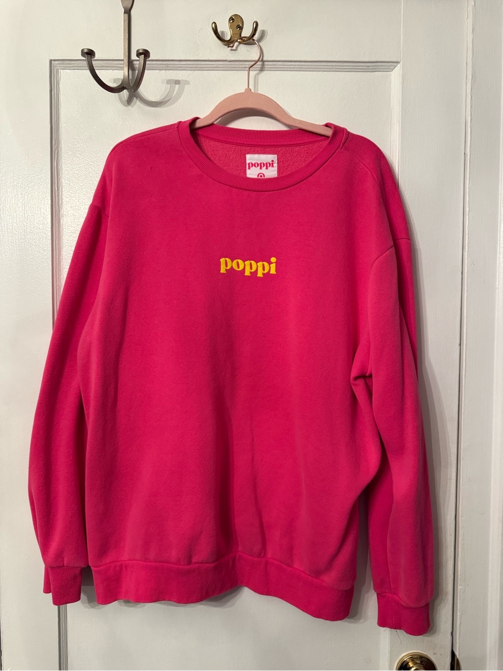 Poppi Women’s Hot Pink Logo Crew Sweatshirt